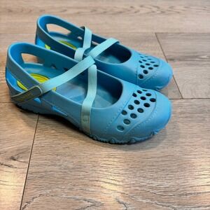 Skechers Womens Cali Gear Blue Water Shoes Sandals Mary Jane Size 5.5